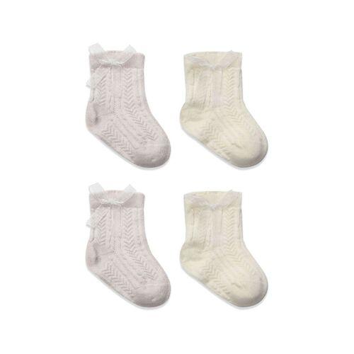 Bistyle Bistyle Fiyonklu Penye Soket Çorap 2li 10149 Taş