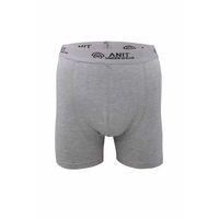 Kısa Paça Likralı Erkek Boxer Gri - 1115A