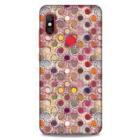 Xiaomi Mi A2 Lite Kılıf Pastel Renkler (36) Glitter Kılıf Sarı Pembe