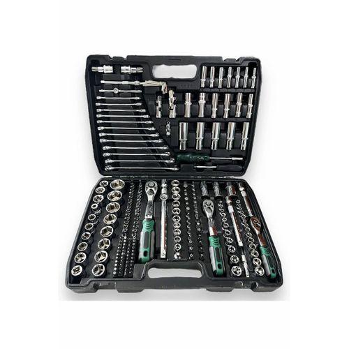 Tam Profesiyonel Germany 72 Diş Eğik Cırcır 216 Parça Lokma Takımı Oto Tamirci Tam Set 1/2-3/8-1/4