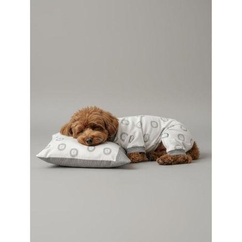 Soft Lion Köpek Uyku Takımı | Pamuklu Penye Köpek Tulumu ve Mini Yastık | Küçük Irklar İçin | Tüy Dökülmesini Azaltır