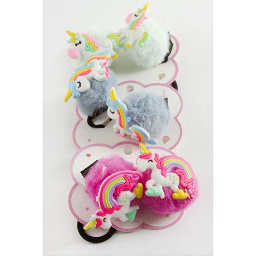 Unicorn Ponponlu Lastikli Toka 2 Adet