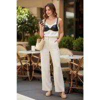 Siyah Kadın Kemer Deri Büstiyer Kesimli Omuz Detaylı - Brf1149