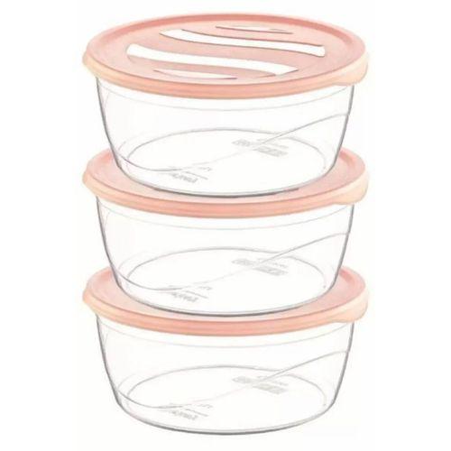 Saklama Kabı Karizma Yuvarlak 3lü No:2 Royaleks-ÇNK2149