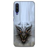 Xiaomi Mi A3 Kılıf Dragons (11) Tam Koruma Beyaz Ejderha