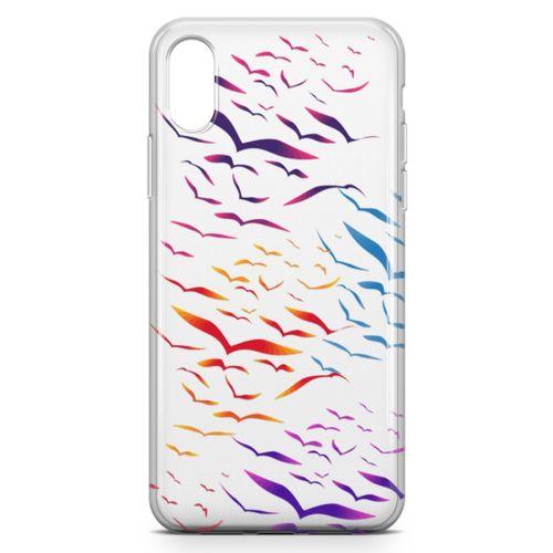 Apple iPhone X Kılıf Göç Zamanı Arka Kapak Koruma Desenli Full Koruyucu