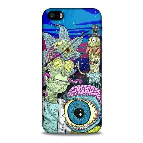 Apple iPhone SE Uyumlu Kılıf Rick And Morty (28) Arka Kapak Dimensional