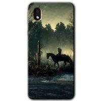 MRCİLETİSİM Samsung Galaxy A01 Core Kılıf Baskılı Kapak - Savaşçı +Tam Kaplayan Mat Seramik