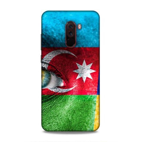 Xiaomi Pocophone F1 Uyumlu Kılıf Azarbaijan (42) Rugged Armor Kılıf Göz Bayrak