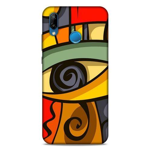 Lopard Huawei P20 Lite Uyumlu Kılıf Soyut Sanat (7) Baskılı Telefon Kılıfı