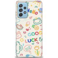 Samsung Galaxy A72 Kılıf HD Baskılı Kılıf - Goog Luck + Tam Ekran Koruyucu