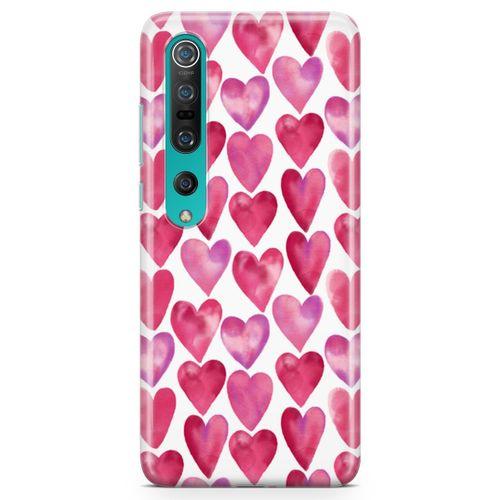 Xiaomi Mi 10 Kılıf Kalpler Arka Kapak Koruma Desenli Full Koruyucu