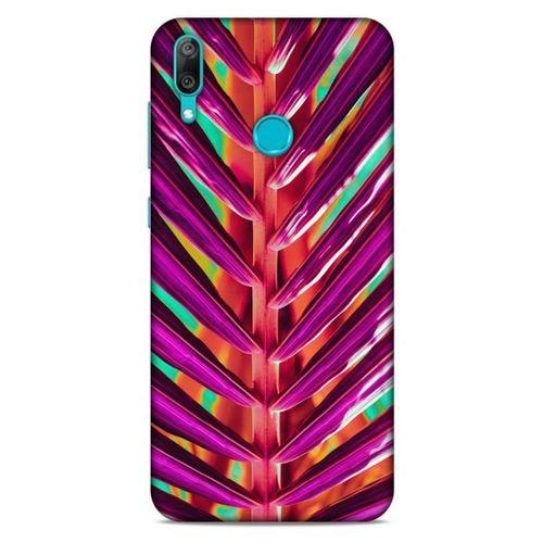 Lopard Huawei Y7 2019 Uyumlu Kılıf Bahar (41) Tank Kılıf Mor