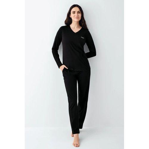 Pierre Cardin 9070-x Kadın Battal Uzun Kol Pijama Takım