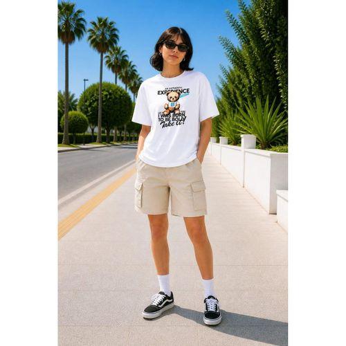 ALEXANDERGARDI Baskılı Bisiklet Yaka Kadın T-shirt