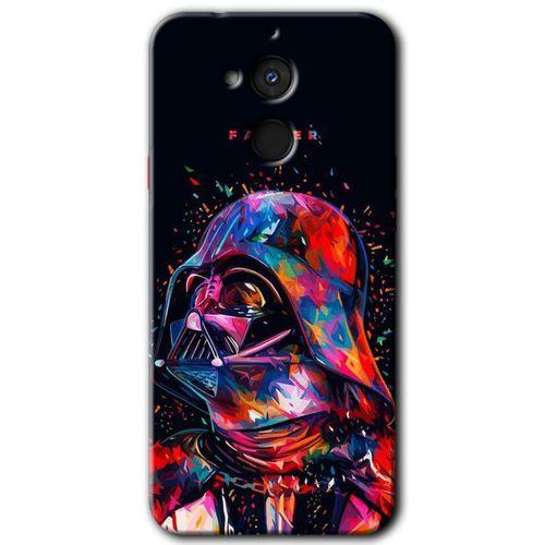 General Mobile GM 8 Kılıf HD Desen Baskılı Arka Kapak + Temperli Cam - Father Vader