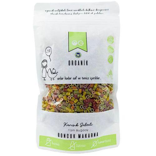 OG Natural OG Natural Organik Karışık Sebzeli Tam Buğday Boncuk Makarna 200 Gr