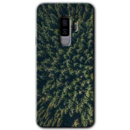 Potkal Hediye Fabrikası Samsung Galaxy S9 Plus Kılıf HD Desen Baskılı Arka Kapak - Çam Ağacı Ormanı
