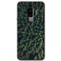Potkal Hediye Fabrikası Samsung Galaxy S9 Plus Kılıf HD Desen Baskılı Arka Kapak - Çam Ağacı Ormanı