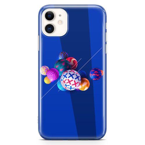 Apple iPhone 11 Kılıf 3D Toplar Arka Kapak Koruma Desenli Full Koruyucu