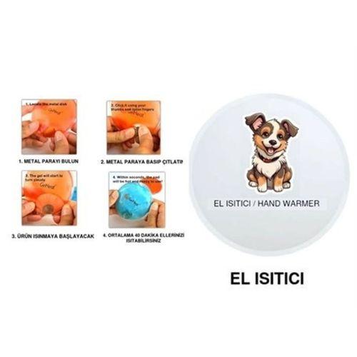 Sevimli Köpek Cep Sobası,El Isıtıcı,Sıcak Su Torbası Pvc 9Cm