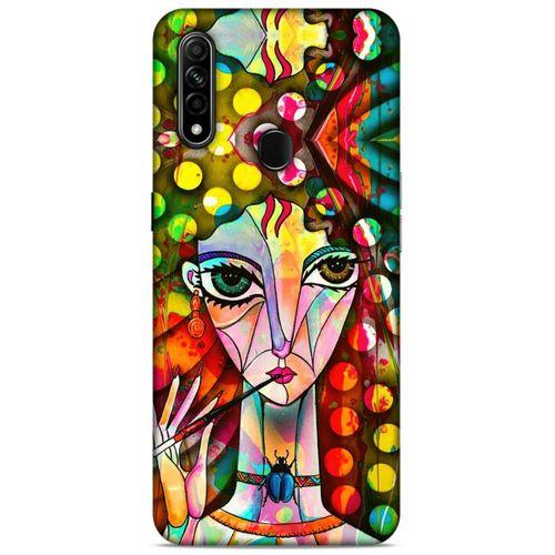 Lopard Oppo A31 Uyumlu Kılıf Sürreal Yüzler ♀ (3) Kapak Baskılı