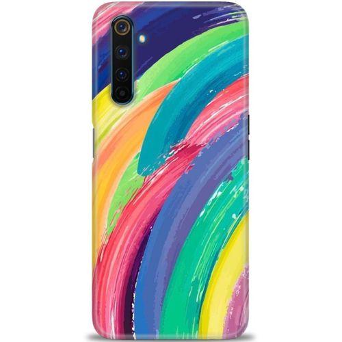 Realme 6 Pro Kılıf HD Baskılı Kılıf - Rengarenk + Tam Ekran Koruyucu