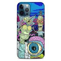 Apple iPhone 12 Pro Max Uyumlu Kılıf Rick And Morty (28) Arka Kapak Dimensional