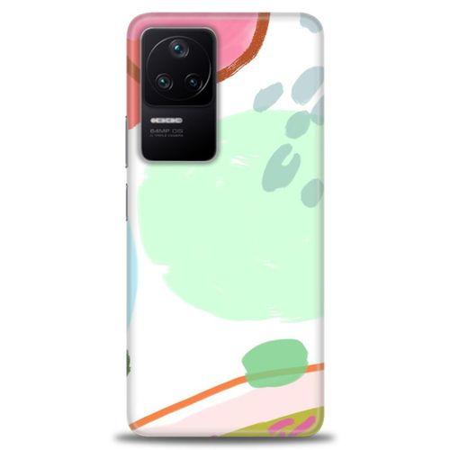 Xiaomi Poco F4 Kılıf HD Baskılı Kılıf - Benekli + Tam Ekran Koruyucu