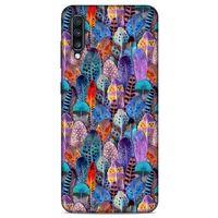 Samsung Galaxy A70 Uyumlu Kılıf Mor Delisi (48) Bumper Kılıf Tüğler