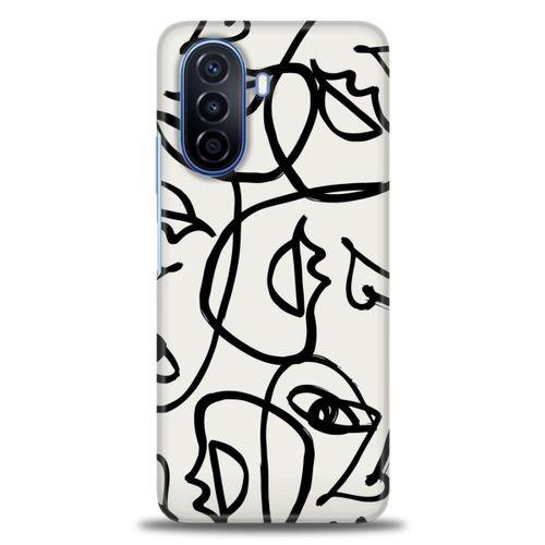Huawei Nova Y70 Kılıf HD Baskılı Kılıf - Suratlar + Tam Ekran Koruyucu
