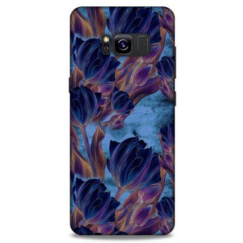 Samsung Galaxy S8 Uyumlu Kılıf Mavi Delisi (49) Ultra Silikon Kılıf Lale