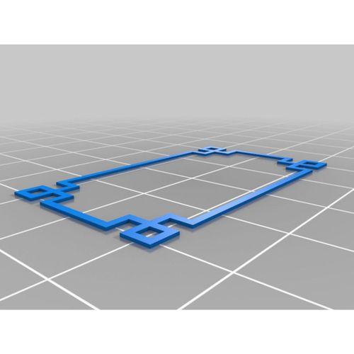LGB 2 Akslı Yolcu Vagonu Kabartmalı Bordürler 3D Baskı