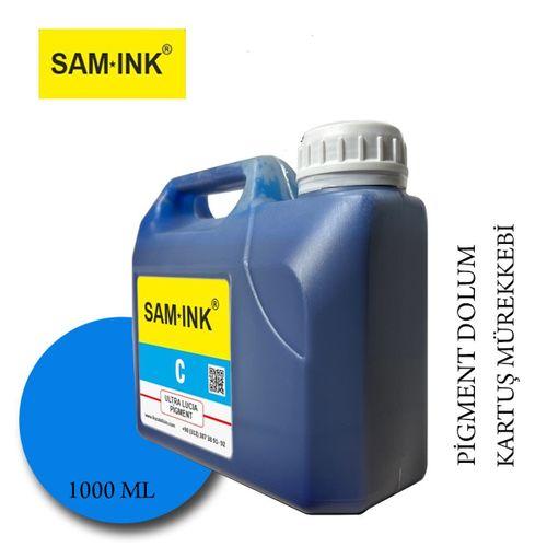 Feyink® Samink Canon Lucia TM-TX Serisi Plotter Pigment Kartuş Dolum Mürekkebi PFI-310 PFI-710 C (Cyan) -1000ml-