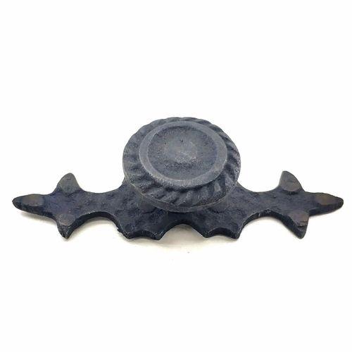 Antika Tarz Dekoratif Pirinç Çizgili Düğme - 25x80 Mm, Oksit