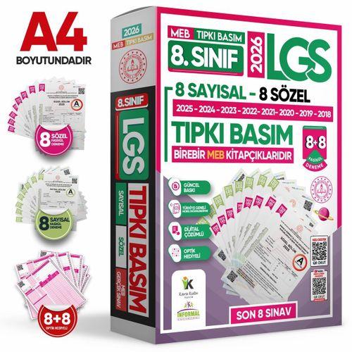 2026 8 Sınıf LGS-İOKBS Tıpkı Basım ve ÖZGÜN Yeni Nesil Deneme Seti 21li (8+7+6) ALTIN PAKET TG Çözüm