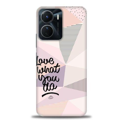 Vivo Y16 Kılıf HD Baskılı Kılıf - What You Do + Tam Ekran Koruyucu