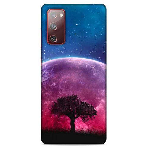 Lopard Samsung Galaxy S20 Fe Uyumlu Kılıf Gece'S (39) Liquid Crystal Kılıf Pembe Ay