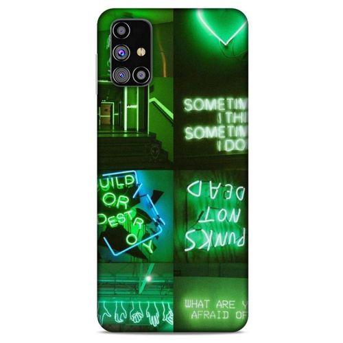 Samsung Galaxy M31s Uyumlu Kılıf Yeşil Delisi (34) Slim Armor Kılıf Pastel yeşil