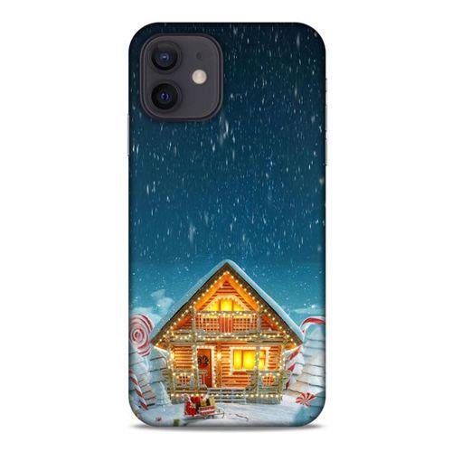 Apple iPhone 12 Kılıf Snowix (8) Baskılı Kılıf Lacivert