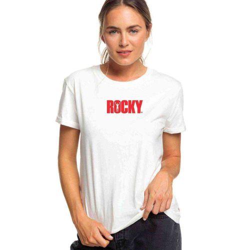 Rocky Baskılı Beyaz Kadın Tshirt