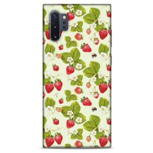 Frutix Çilek 03 Samsung Galaxy Note 10 Plus Kılıf Desenli Silikon