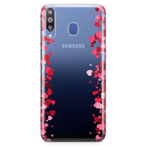 Samsung Galaxy M30 Kılıf Minik Kalpler Arka Kapak Koruma Desenli Full Koruyucu