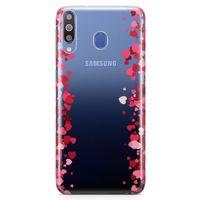 Samsung Galaxy M30 Kılıf Minik Kalpler Arka Kapak Koruma Desenli Full Koruyucu