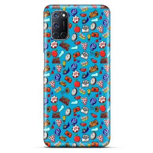 Retro (21) Desen Koruyucu Kapak Renkli Alcatel 3x 2020 Kılıf