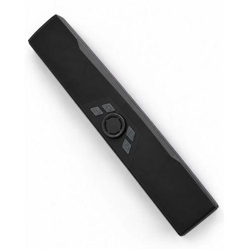 Monitör Altı Kullanıma Uygun Şarj Edilebilir Bluetooth Soundbar Hoparlör Siyah