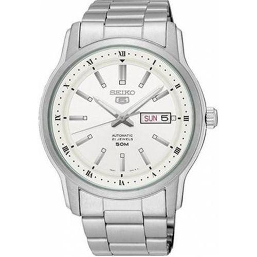 Seiko 5 SNKP09K1 Otomatik Çelik Gri Beyaz Kadran 42 mm Erkek Kol Saati