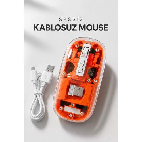 Kablosuz Mouse Fare 5.0 Bluetooth Bağlantılı Usb Girişli