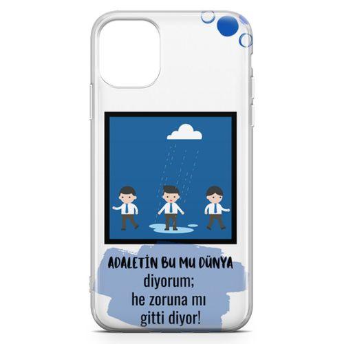 Apple iPhone 11 Kılıf Adaletin Bumu Dünya Arka Kapak Koruma Desenli Full Koruyucu