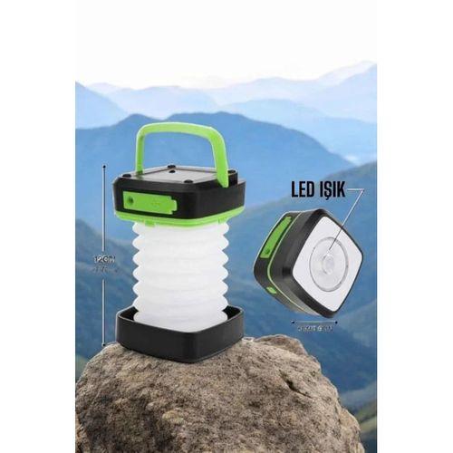 Led Lamba Kamp Lambası Hafif Taşınabilir Şarj Süreli Akordeon El Fenerli
